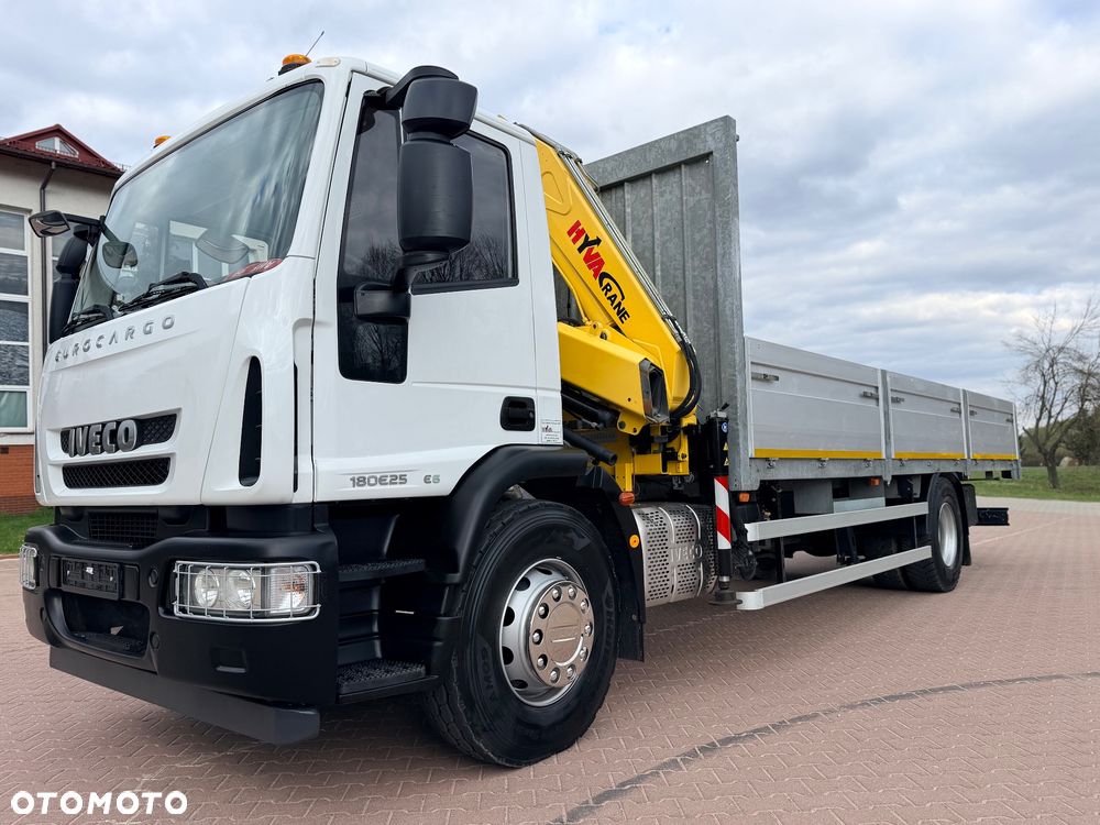 Iveco EUROCARGO 180E25 / Euro 6 / 4X2 / SKRZYNIOWY 7,5m + HDS HYVA HB150X UDŹWIG 5 200KG / STEROWNIE / RADIOWE / ROTATOR / AUTOMAT - 4