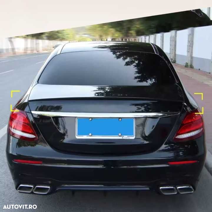 Eleron Portbagaj Lip Mercedes-Benz E-Class W213 [16-22], Negru Lucios - 4