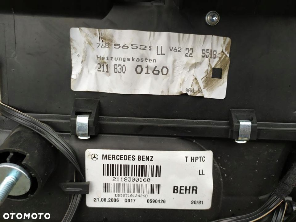 MERCEDES W211 E-KLASA NAGRZEWNICA KOMPLETNA EUROPA - 3