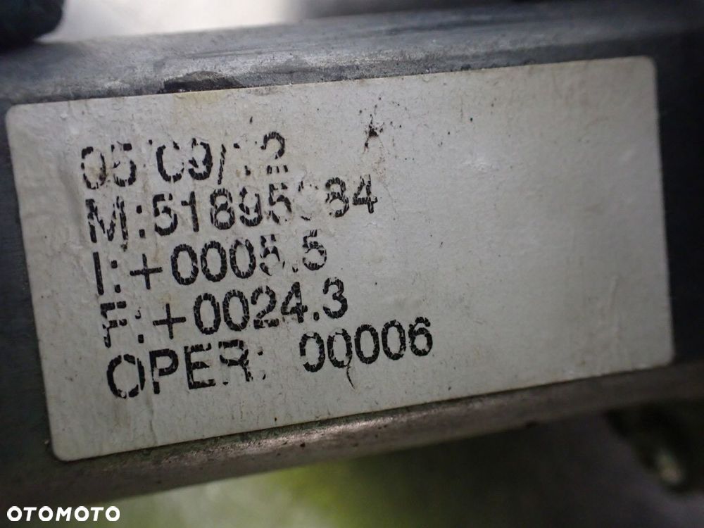 PODNOŚNIK SZYB PRAWY PRZÓD FIAT PUNTO 2012 1.3 M-JET - 3