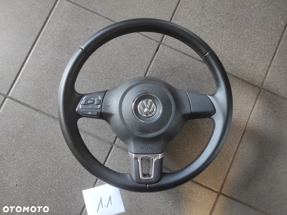 KIEROWNICA 3 RAMIENNA MULTIFUNKCJA SKÓRA SKÓRZANA VW SIROCCO CADDY GOLF 5 6 PASSAT B6 B7 CC POLO 5 6 EOS TOURAN UP KOMPLET WYSYŁKA !!! - 2