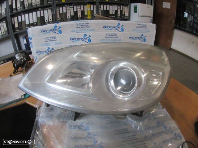 Farol Far1626 RENAULT SCENIC 2 FASE 2 2008 1.5DCI 85CV 5P CINZA ESQ H1 + H7 ORIGINAL DANIFICADO - 1