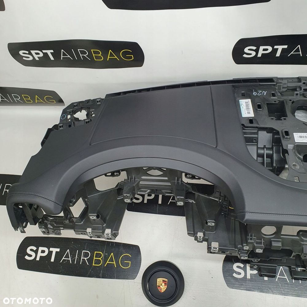 PORSCHE CAYENNE III LIFT 9Y DESKA ROZDZIELCZA KONSOLA KOKPIT PULPIT PODUSZKI AIRBAG AIR BAG PASY KIT SET - 2