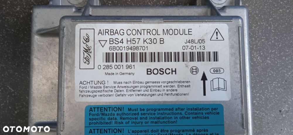 Moduł sensor Airbag Mazda 3 0285001961 - 3