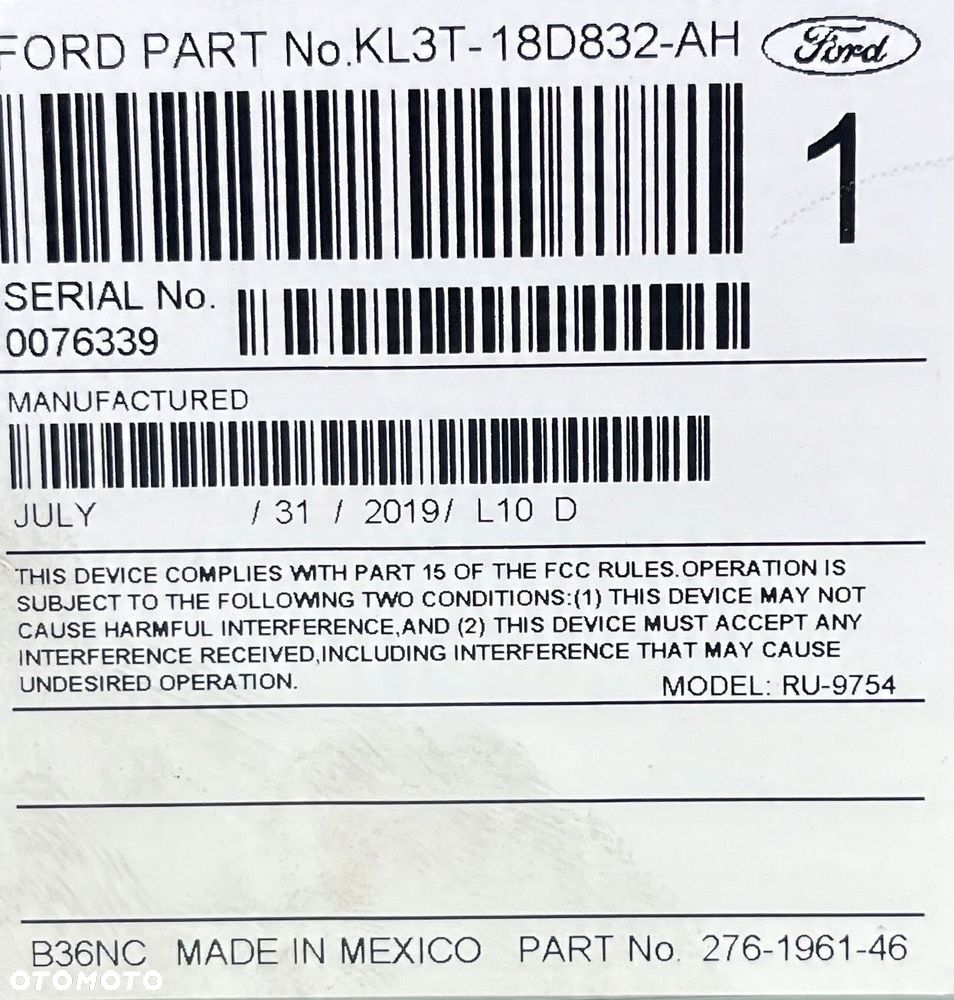 FORD F150 LIFT 17- RADIO MODUŁ KL3T-18D832-AH - 11