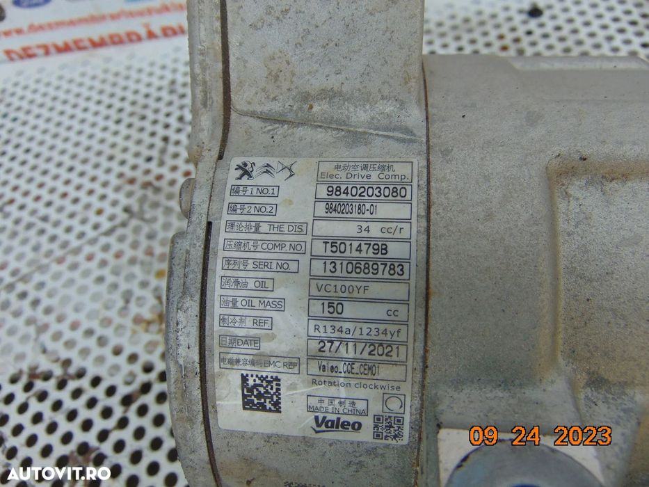 Compresor clima \peugeot 1.6 hibrid DS Citroen Opel 308 3008 c4 c5 air - 2