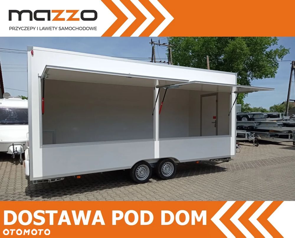Niewiadów DOSTAWA! H20521HT Przyczepa HANDLOWA gastronomiczna 520x203x230! 2 klapy sprzedażowe, ściany z LAMINATU! DMC 2000kg - 1