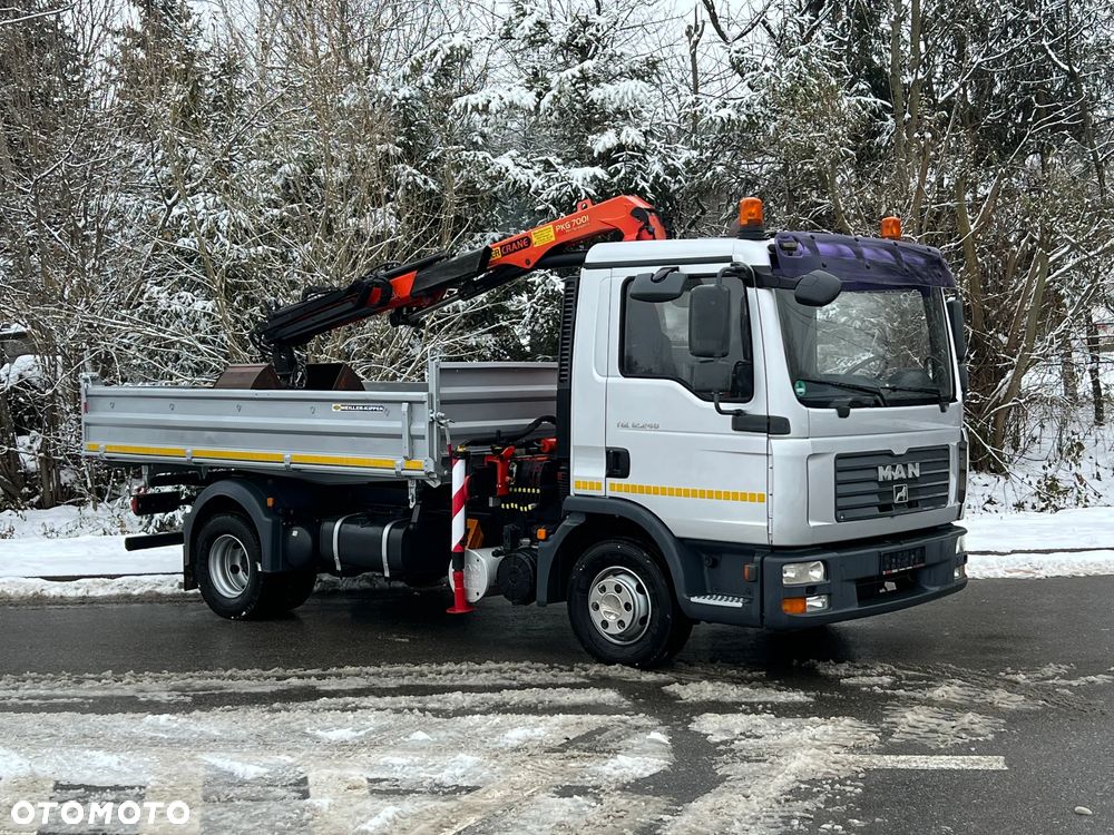 MAN MAN TGL 12-240 Kiper Wywrotka 4x2 Kran PALFINGER PK 12500 BARDZO DOBRY STAN - 2