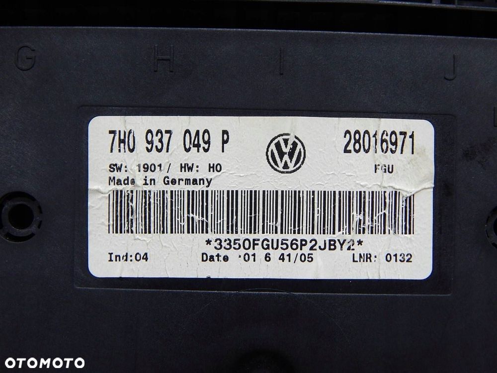 vw t5 sterownik moduł komfortu 7h0937049p - 3