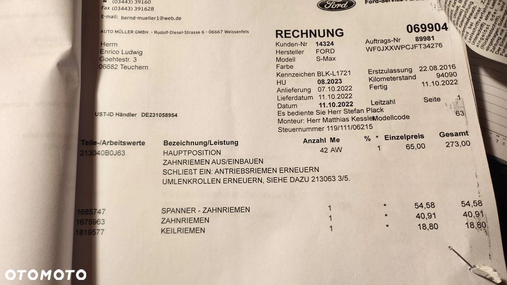 Ford S-Max 1.5 EcoBoost Trend - 21