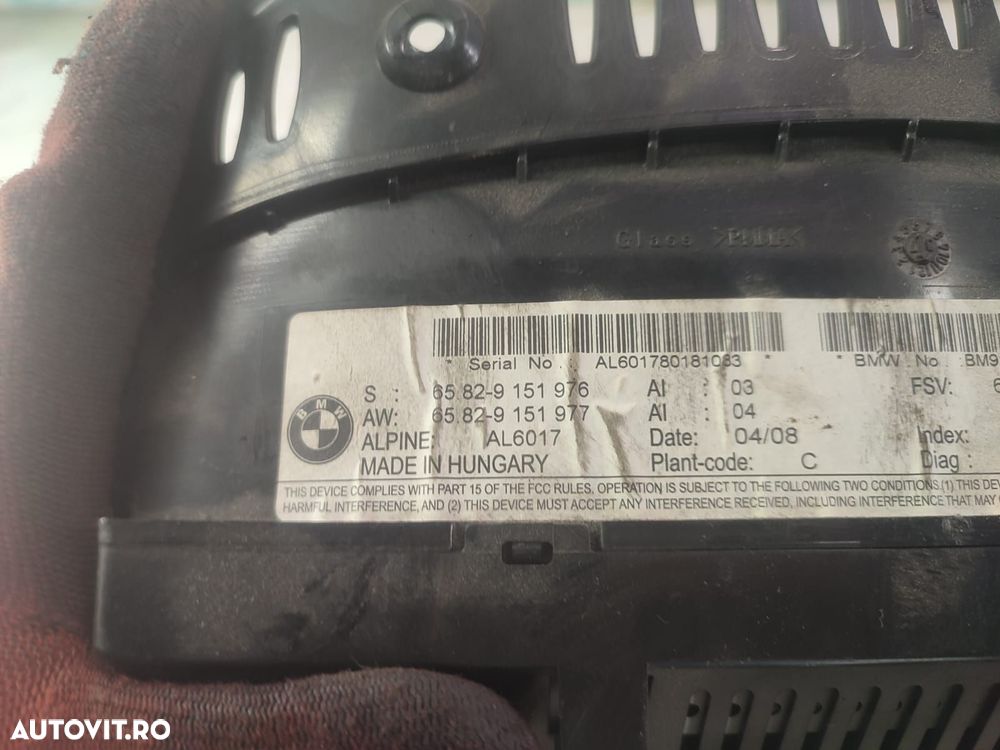 Display bord 65829151976 BMW Seria 3 E91 [2004 - 2010] 2.0 d n47d20a - 3
