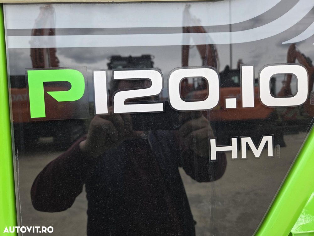 Merlo CA SI O MACARA de 12t, P120.10, ridica 12t la 5m si 7t la 10m, 1.164h, 2018, furci, cupa 3,5mc, Masa operational 15,6t, sistem protectie cu 3 camere/parte, protectie cabina, Aer cond, cilindri de MACARA, posibil leasing 2 ani, PROMOTIE 93.900 EUR+Tva - 10