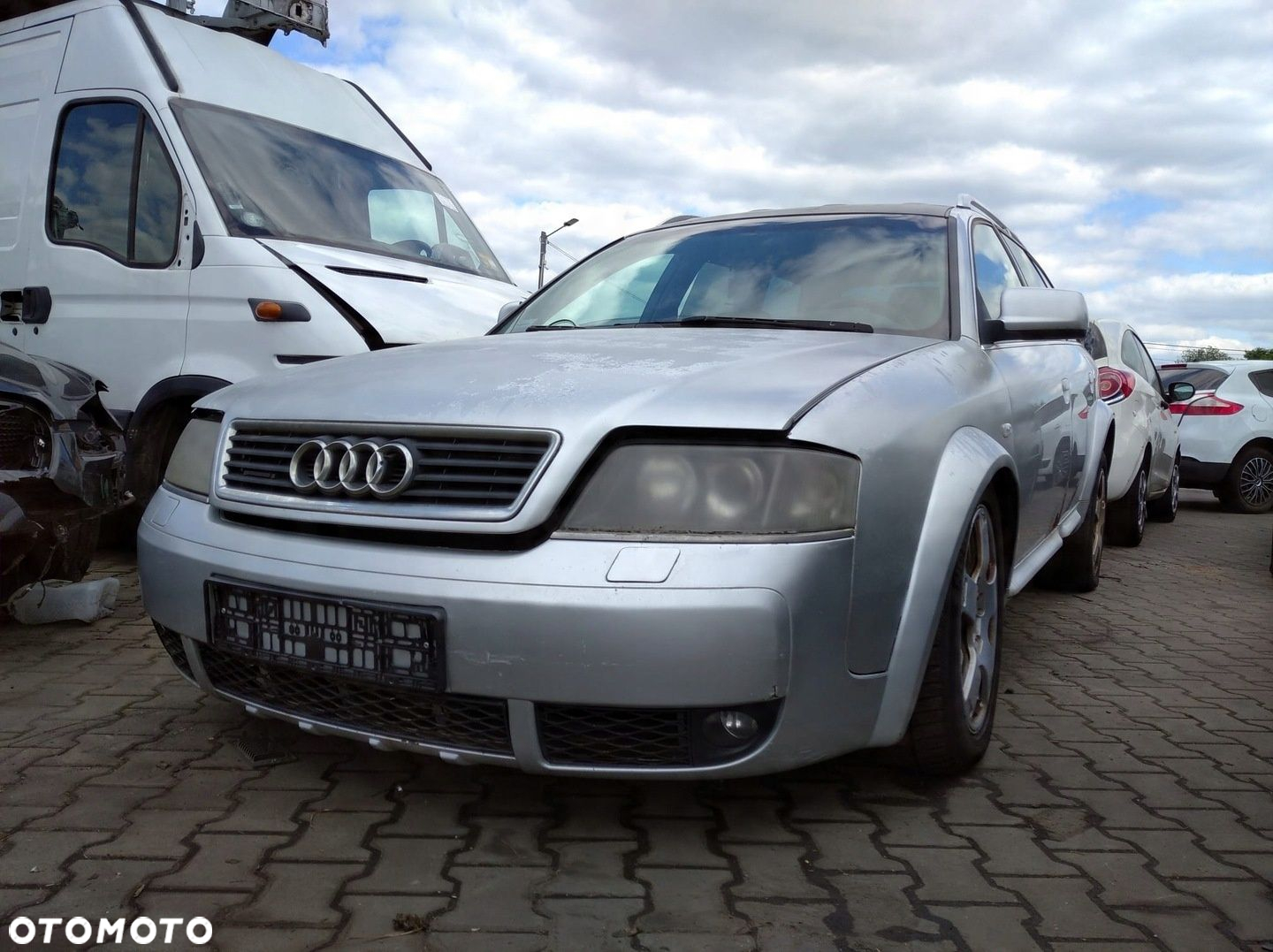 AUDI A6 C5 ALLROAD ATRAPA SREBRNA MASKA POKRYWA KLAPA SILNIKA LY7W LV7W - 2