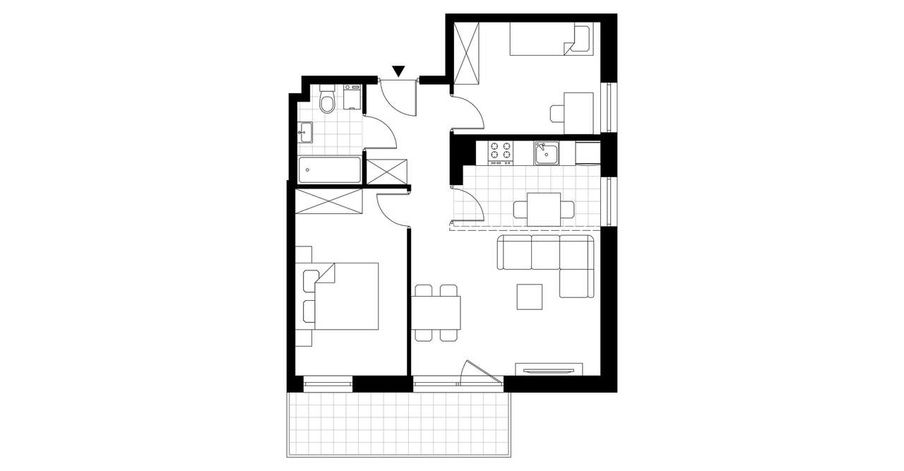 3-pokojowe mieszkanie 54m2 + balkon - Pełny obrazek: 3/13