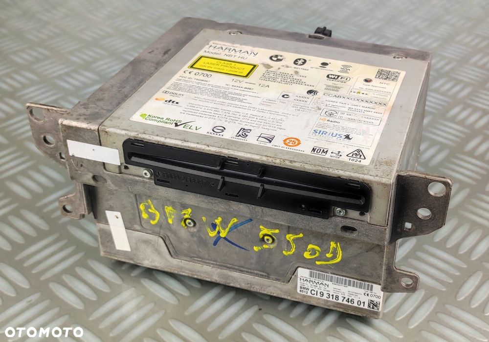 CI931874601 NBT HU radio fabryczne nawigacja BMW F01 F10 F15 F20 F25 F30 - 1