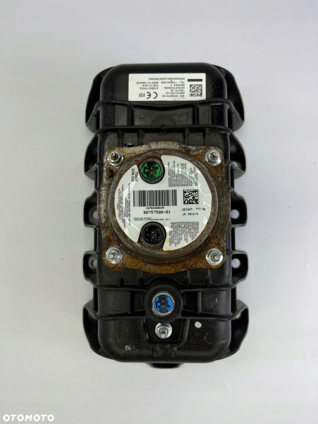 BMW X1 F48 PODUSZKA POWIETRZNA AIRBAG PASAŻERA KOKPITU PRZÓD OE 9296849 - 6