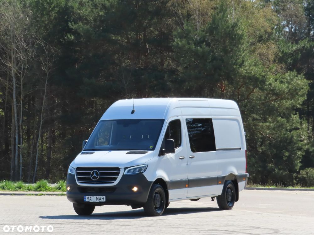 Mercedes-Benz Sprinter 316 CDI 2.2 CDI 163 KM 7G-TRONIC PLUS AUTOMAT, MIXTO Indywidualna Zabudowa, Brygadowy, Doka, Dubel, L2H2 Furgon Blaszak, 5932 mm Dł, Wysoki Dach, FULL LED, Pełna Opcja WYPOSAŻENIA, DRZWI PRZESUWNE Z OBU STRON, HAK 2000 Kg, Rozstaw Osi 3665 mm, Stan Wizualny I Techniczny NOWY Tak Jak Z Taśmy Produkcyjnej Gotowy Dostępny OKAZJA POLECAM - 1