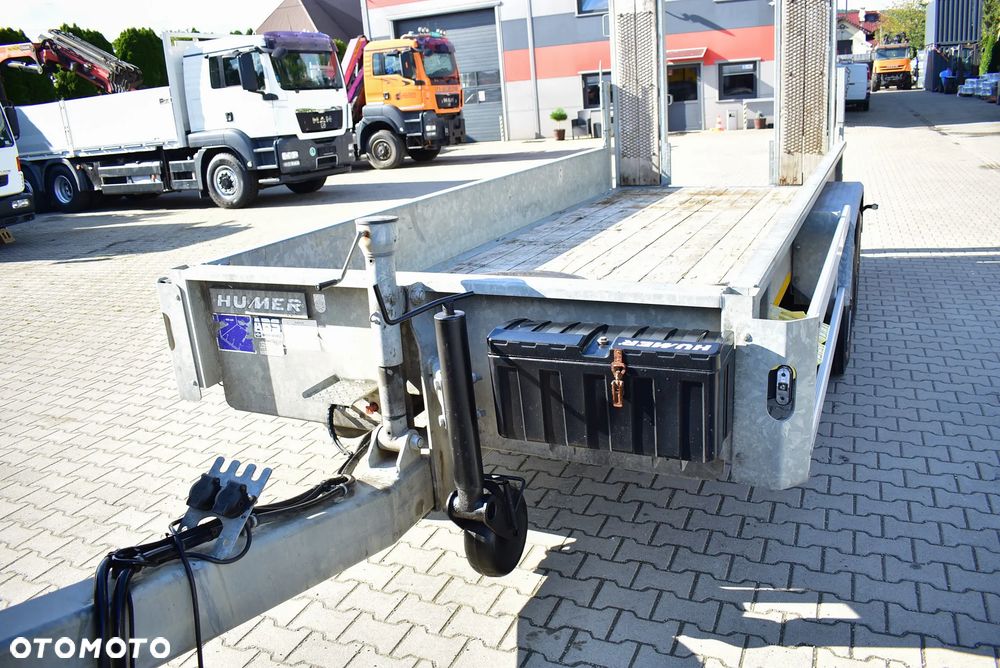 Humbaur /Humer przyczepa do przewozu maszyn budowlanych DMC : 8900 Kg / OCYNK/ Regulowane najazdy / Sprowadzona ! - 13