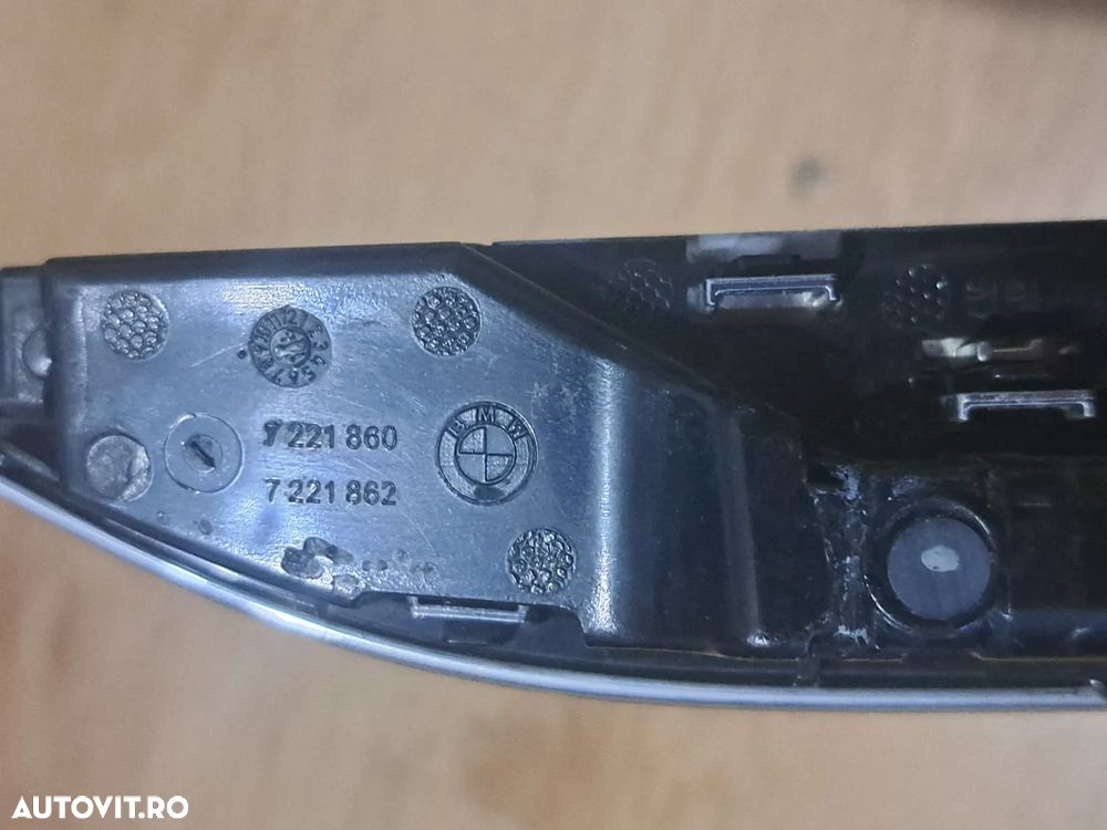 Ornament grila bandou semnalizare suplimantara stanga dreapta bara fata Original BMW F06 F12 F13 - 4