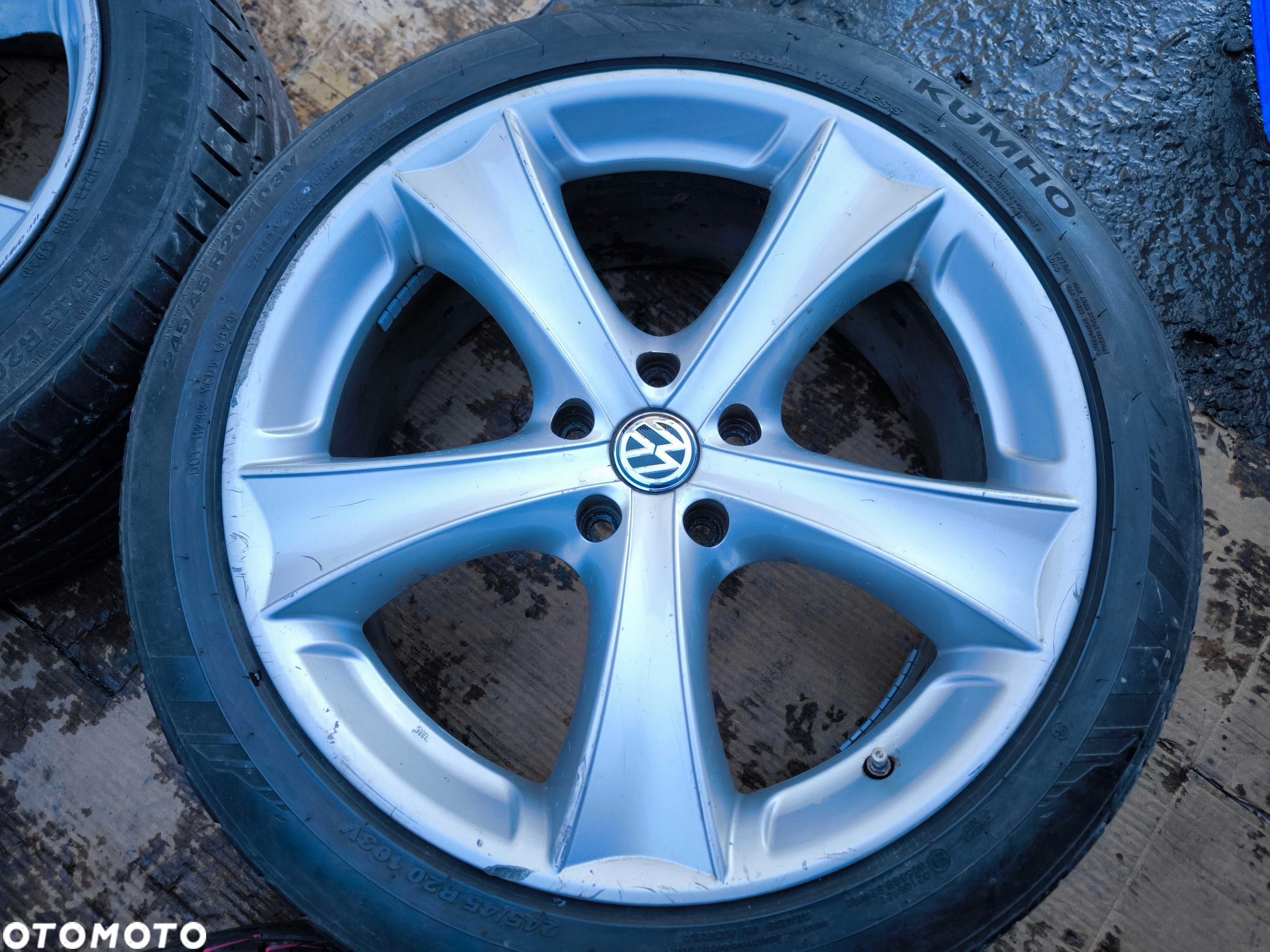 Koła VW Touareg Amarok T5 T6 T7 20 cali 5x120 ET45 Opony 245/45 - 2