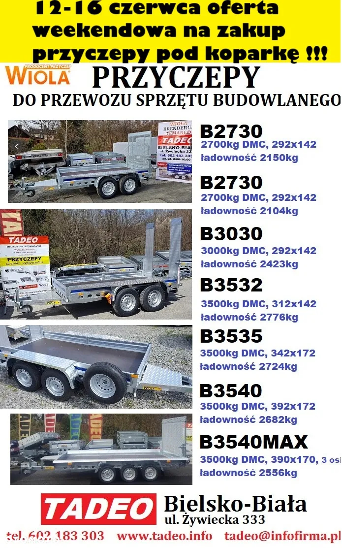 TEMARED TEMARED BUILDER 3 3516/2 3,5t 2 osie - 3