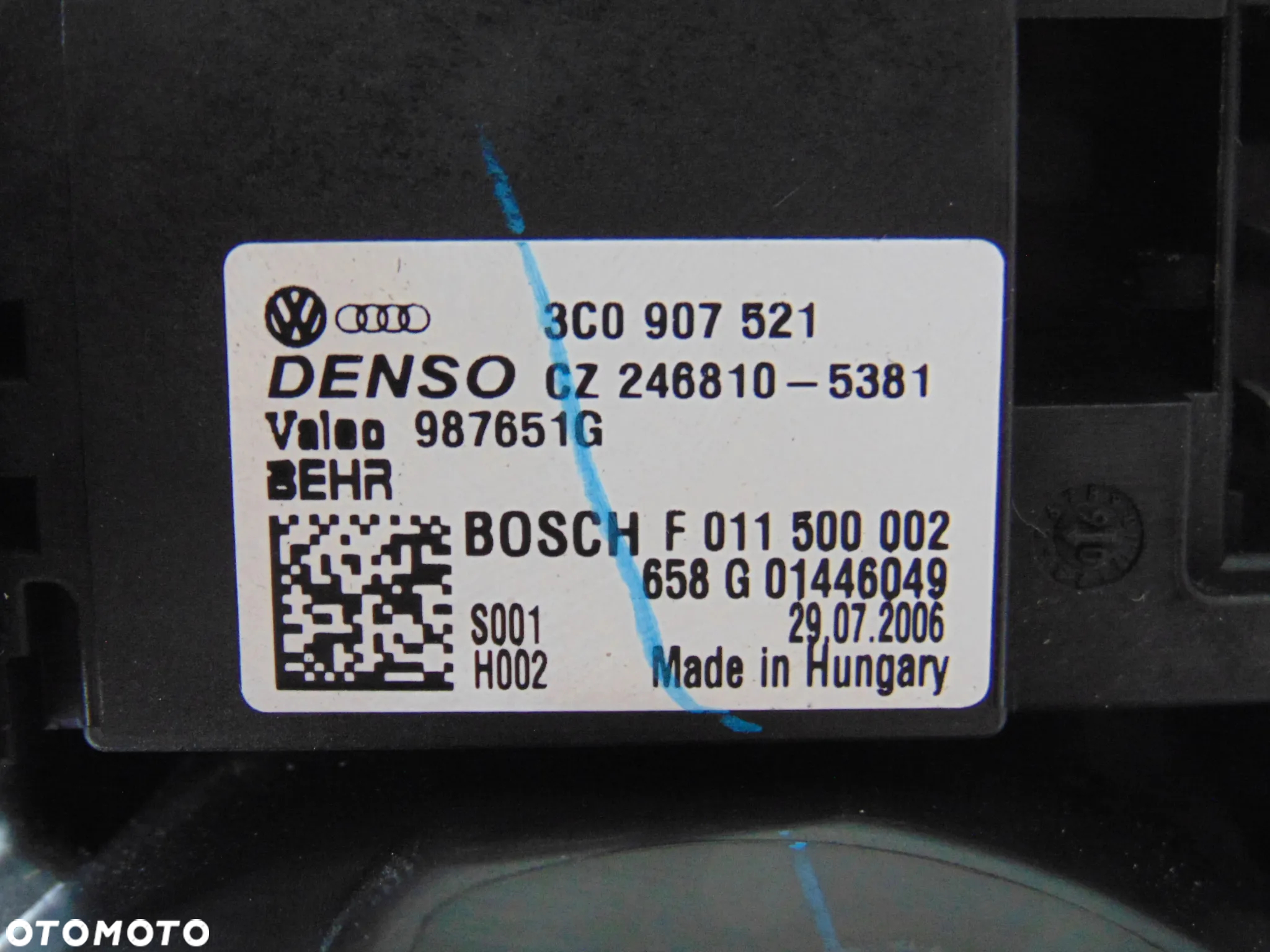 ORYGINAŁ dmuchawa wentylator nawiewu + moduł rezystor 3C1820015G 3C0907521 Audi A3 8P VW Volkswagen Passat B6 B7 Golf 5 V 6 VI Touran I Caddy 3 III Jetta EUROPA - 3
