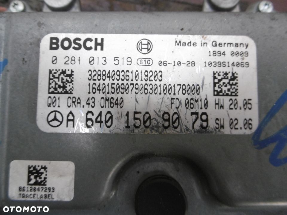 Komputer sterownik Mercedes W245 0281013519 A6401509079 - 2