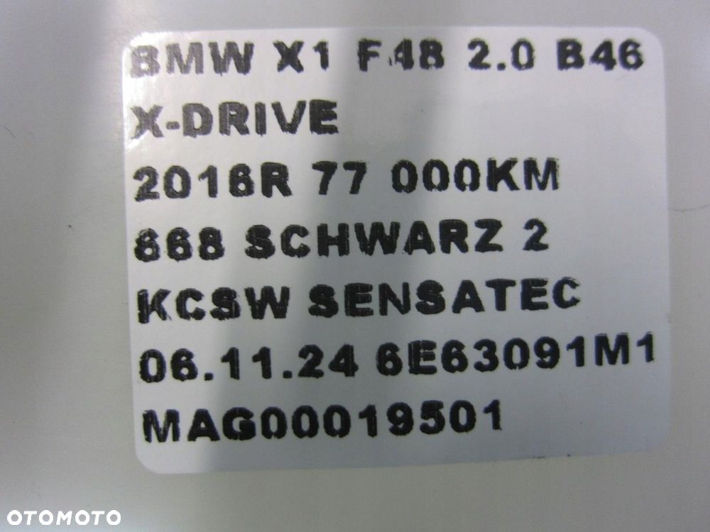 BMW X1 F48 F46 F39 ZBIORNIK PŁYNU DO SPRYSKIWACZY 61667403904  WLEW 7301629 - 12