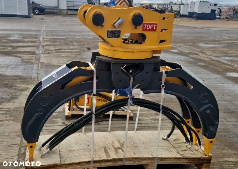 Chwytak hydrauliczny obrotowy sortujący wyburzeniowy kleszcze pięciopalczaste Toft 04G, 300kg CAT 306 CAT 307 NOWE!!! - 2