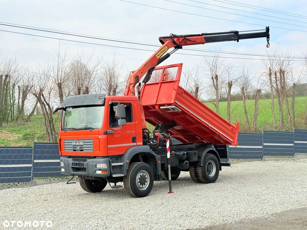 MAN * TGM 18-280 MAN 4x4 HDS Palfinger PK10500 * Kiper Wywrotka * Bardzo Dobry Stan - 1