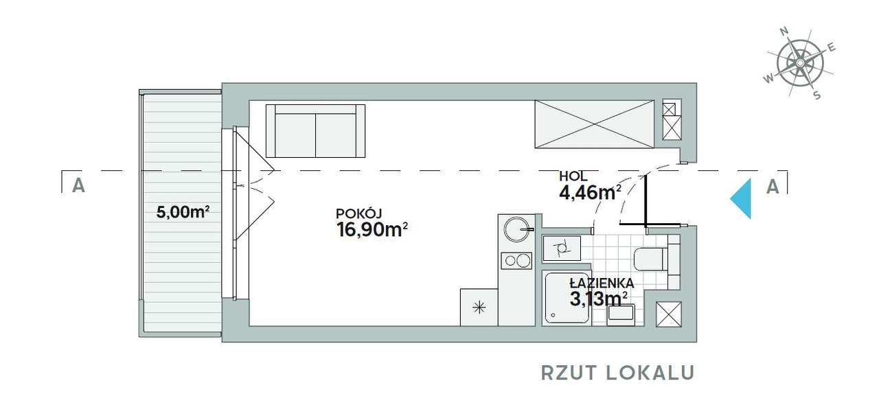 mieszkanie 25m2, ul. Zarembowicza/Lotnisko, KLIMA