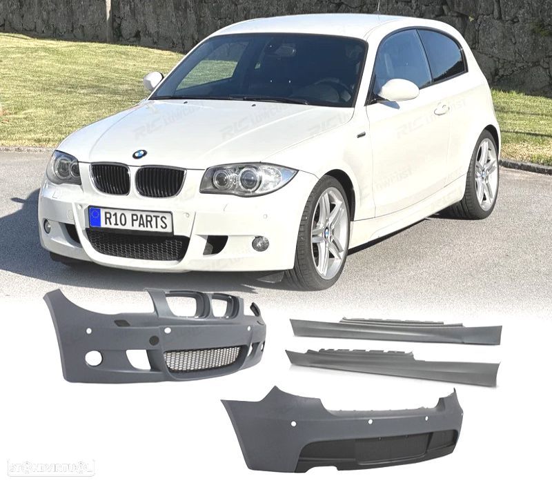 KIT CARROÇARIA BMW E81 04-11 LOOK M PDC - 1