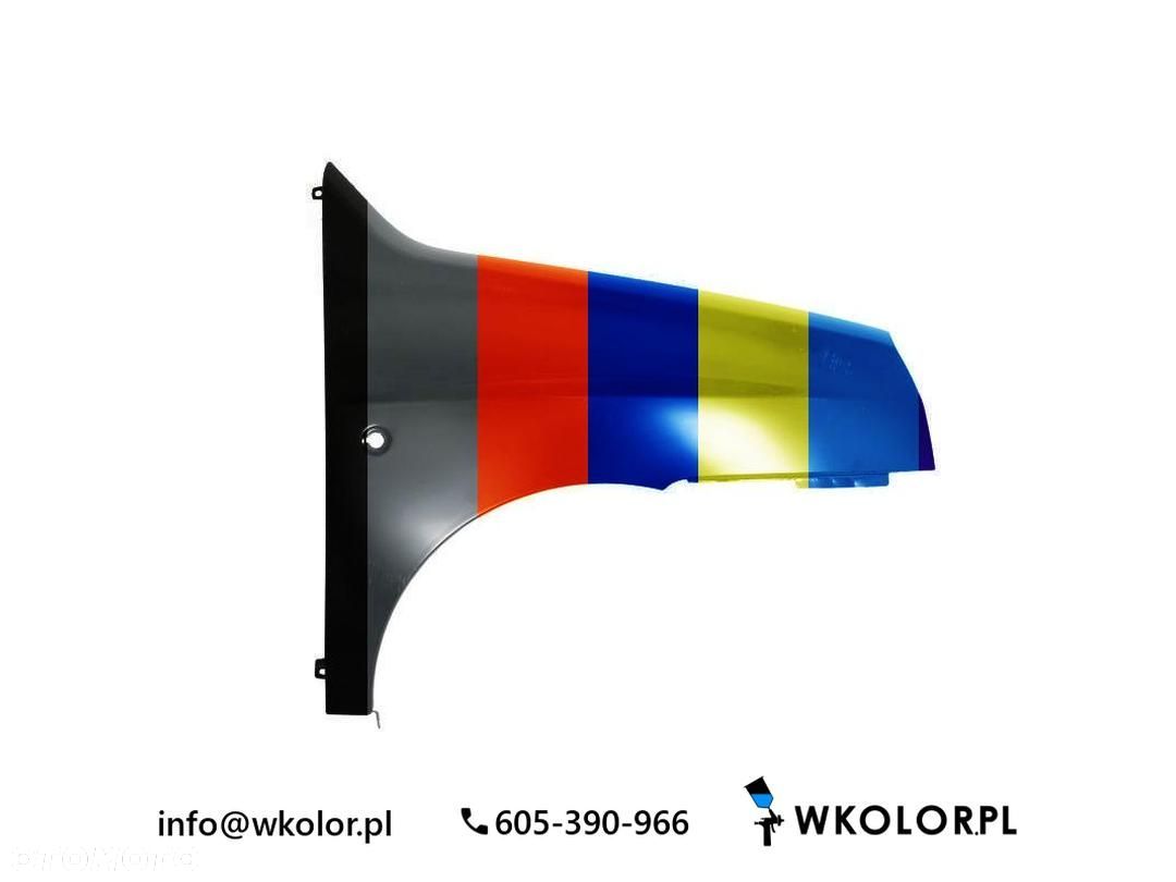NOWY BŁOTNIK FIAT DOBLO NADWOZIE WIELKOPRZESTRZENNE 2003-2006 LAKIEROWANY W KOLOR - 1