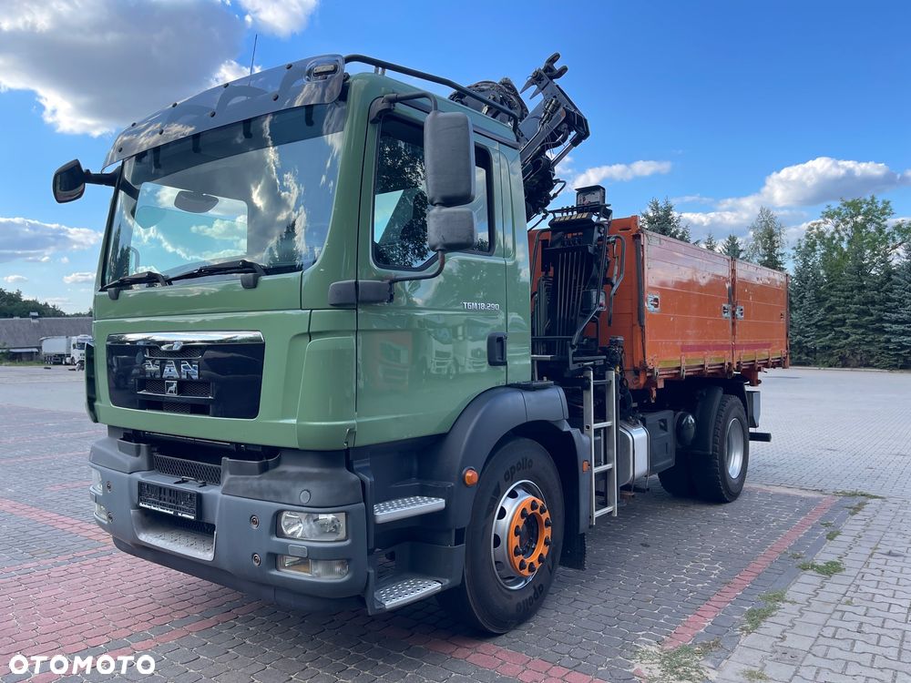 MAN TGM 18.290/HDS HIAB 122DS-3 DUO/WYWROTKA 3-STRONNA/SKŁADANY W Z - 1