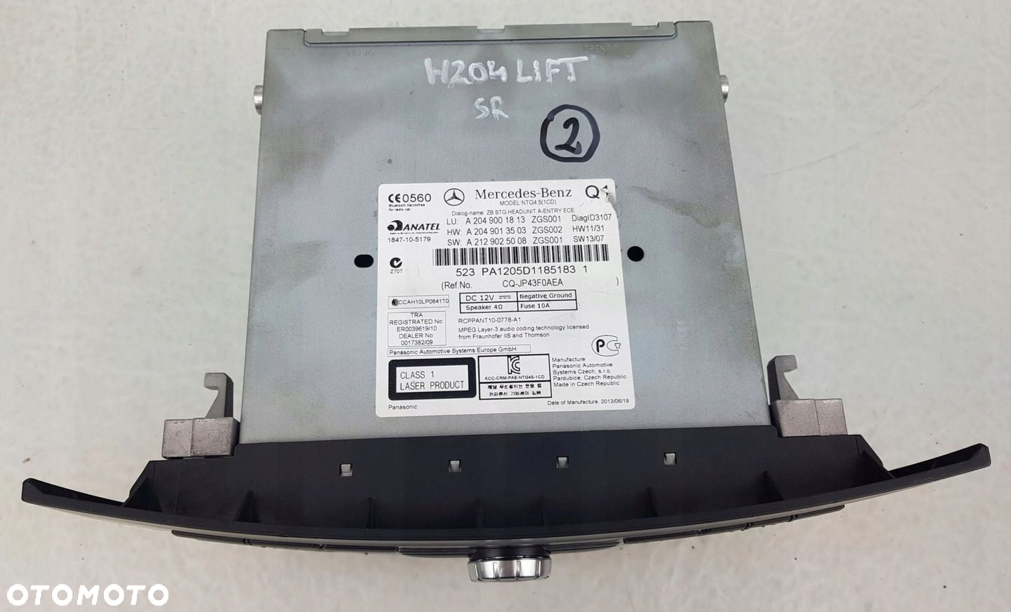 MERCEDES C W204 LIFT 11-14 RADIO CD NAWIGACJA COMAND NTG 4.5 A2049011813 - 4