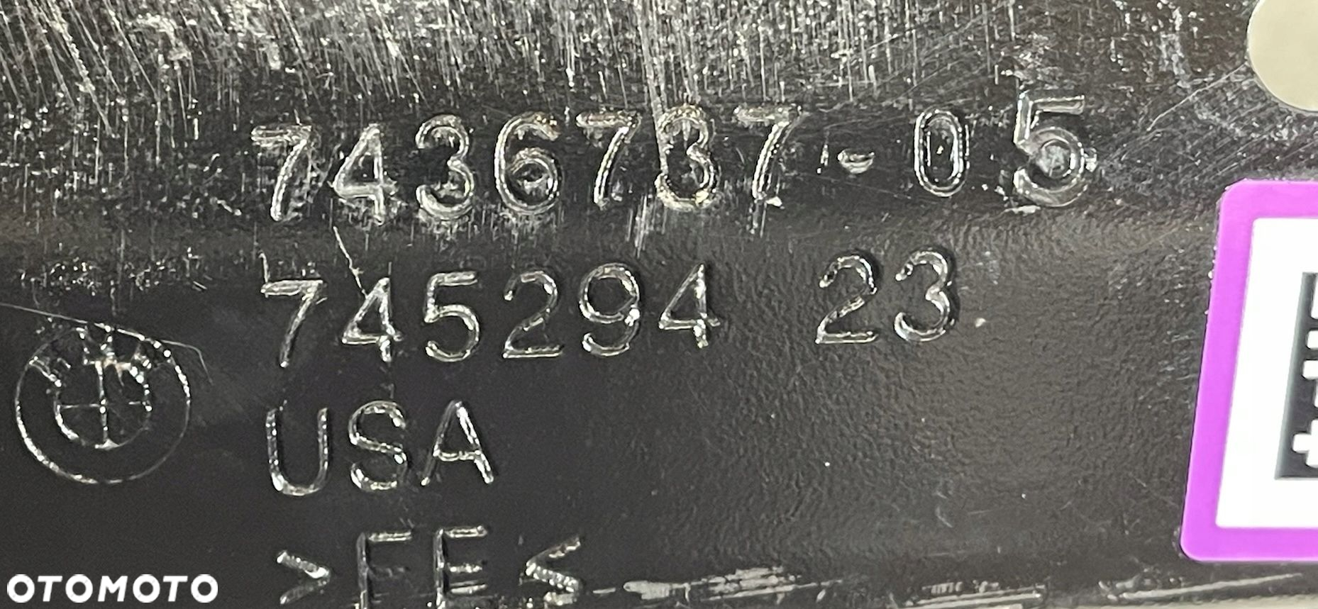 BMW X3 G01 BELKA WZMOCNIENIE ZDERZAKA TYŁ TYLNA 7436737 - 3