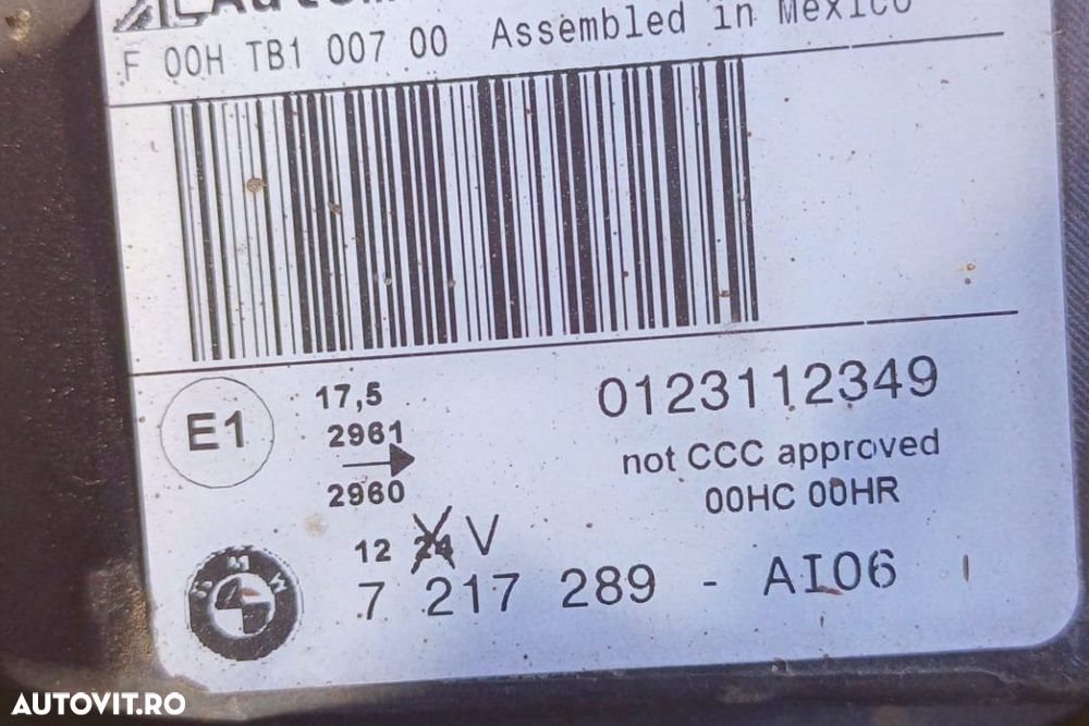 Far Stanga Bmw X3 F25 2010-2015 Cod 7217289 - 2