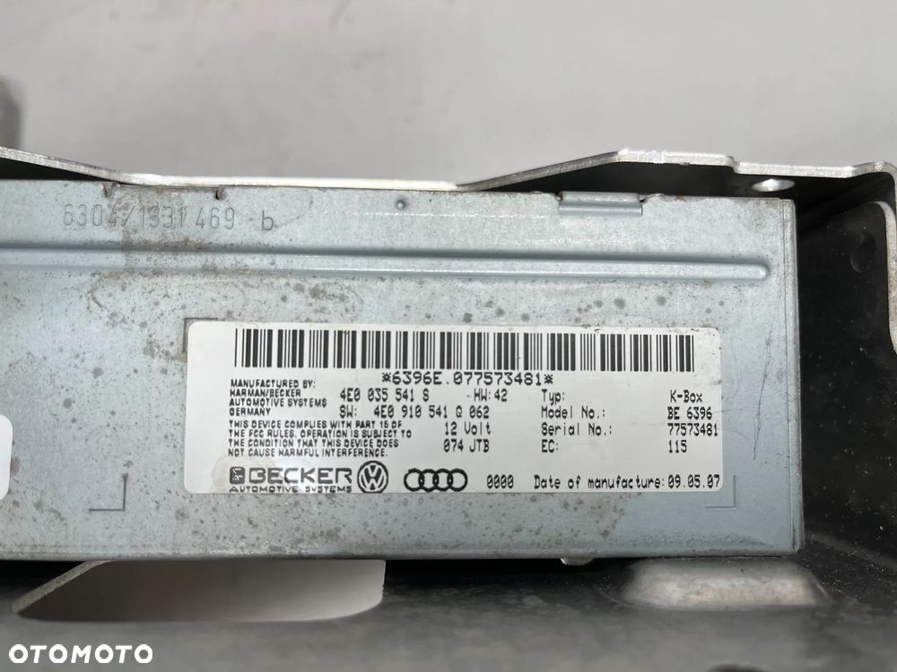 MODUŁ  RADIA AUDI A8 D3 LIFT 4E0035541S 4E0910541Q - 3