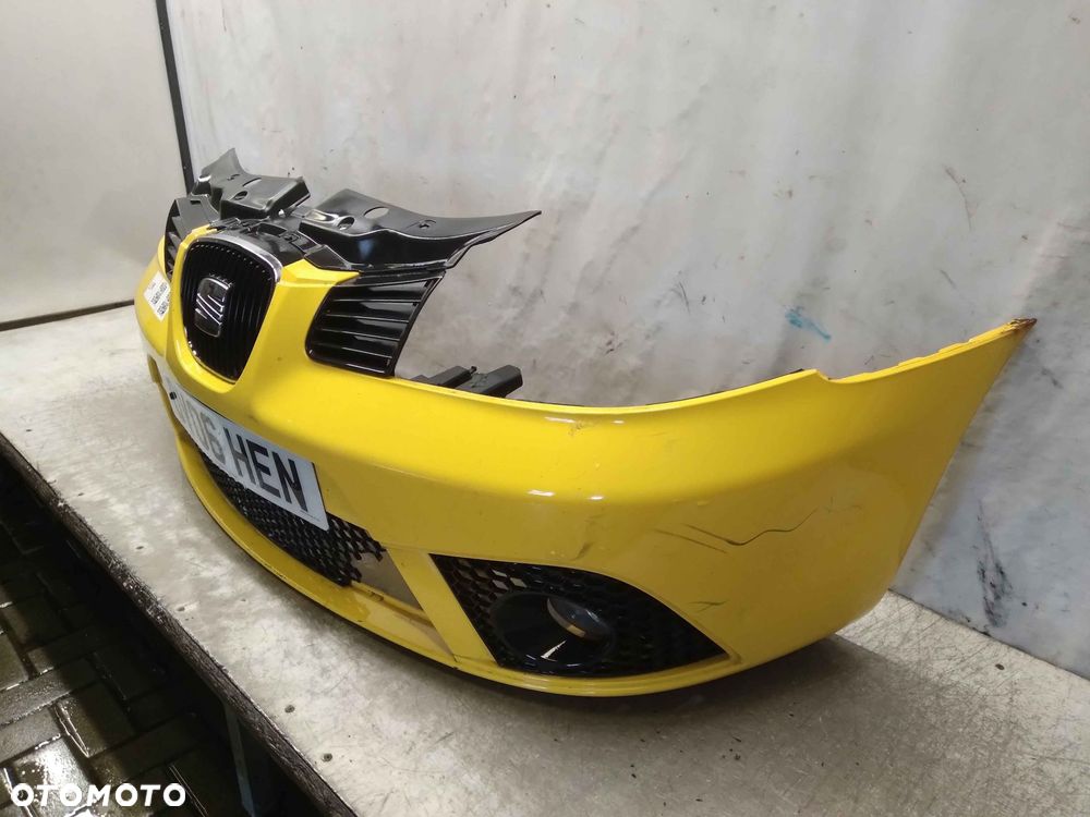 ^ ZDERZAK PRZÓD PRZEDNI SEAT IBIZA 3 III 6L LIFT FL LS1A ŻÓŁTY HALOGENY - 2