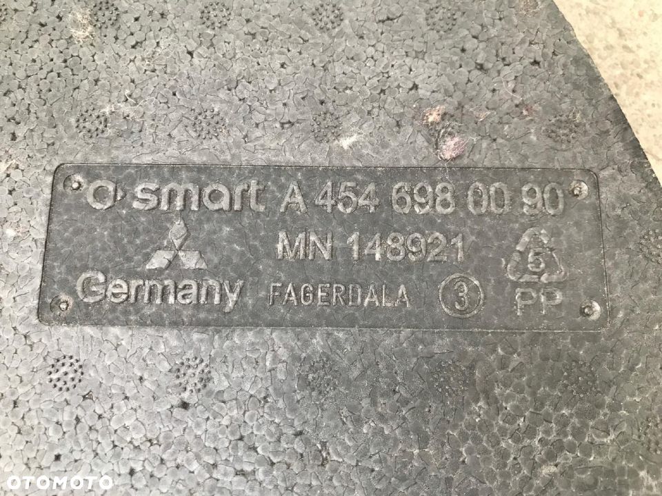 Wkład koła zapasowego Mitsubishi Colt VI Z30 Smart Forfour w454 04-12r. styropian bagażnika pokrywa - 3