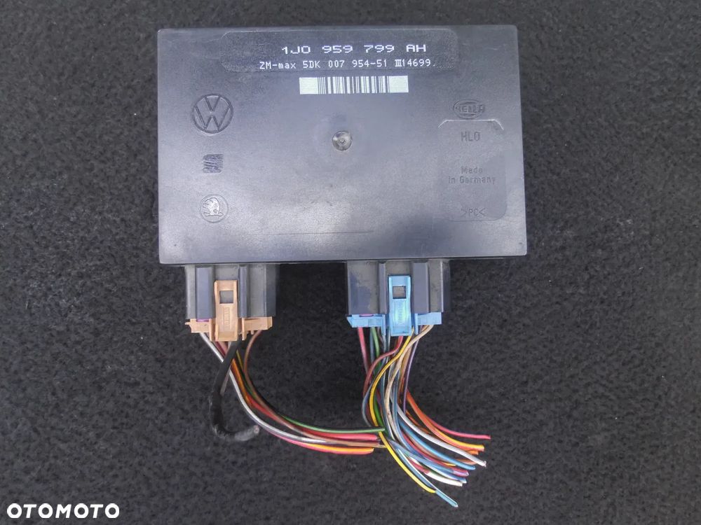 VW PASSAT B5 BORA GOLF IV LEON MODUŁ KOMFORTU 1J0959799AH WTYCZKI INSTALACJA POSIADAM 4SZT - 1
