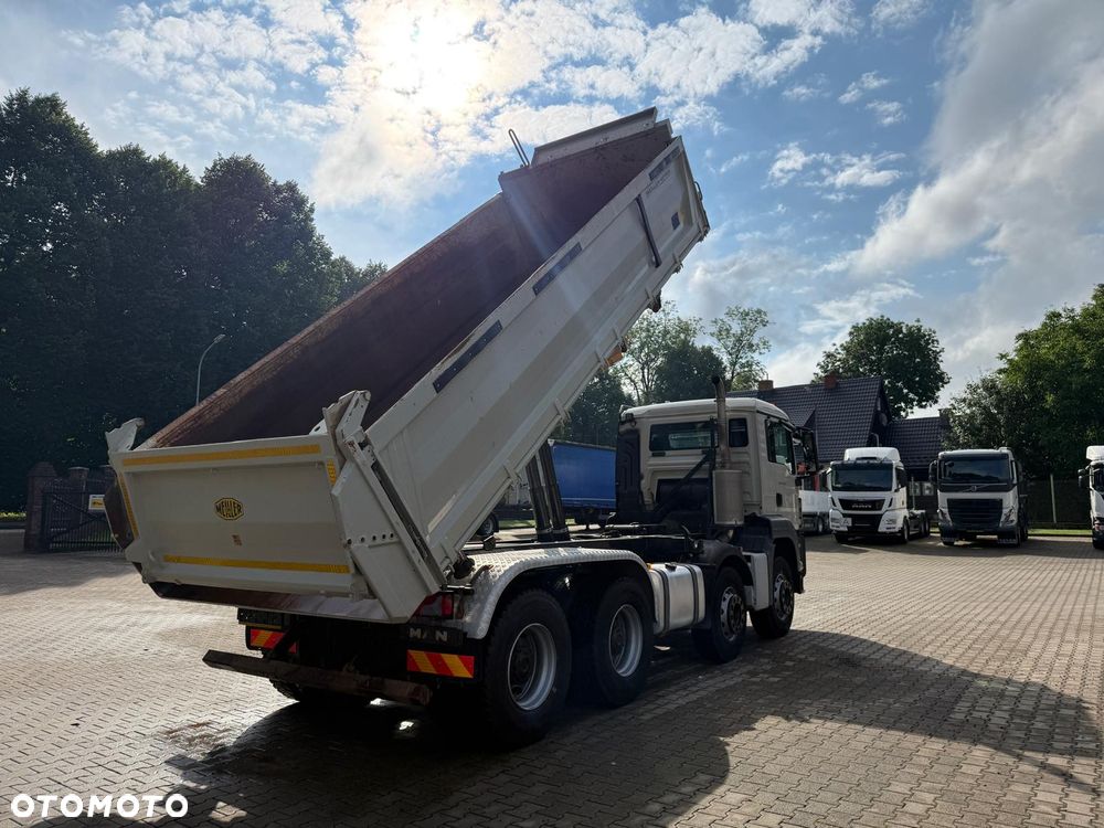 MAN 35.460 TGS wywrotka 8x4, 3-str. MEILLER, BORDMATIC, 302 t.km., TOP! - 8