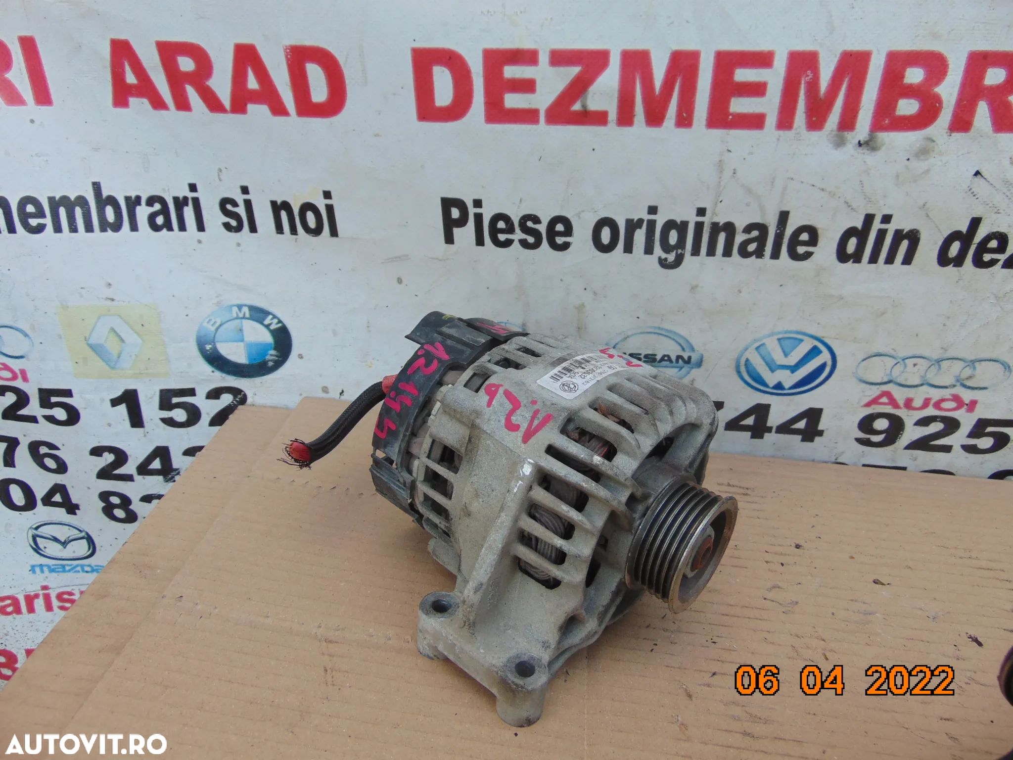 Alternator Fiat 1.2 tipo 500 nuova ford ka doblo punto panda 1.4 aegea grande punto alfa romeo lanc - 1