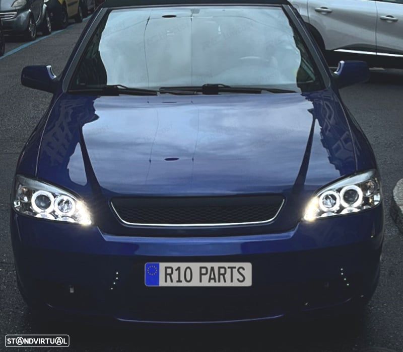 FARÓIS ANGEL EYES OPEL ASTRA 97-04 FUNDO CROMADO - 3