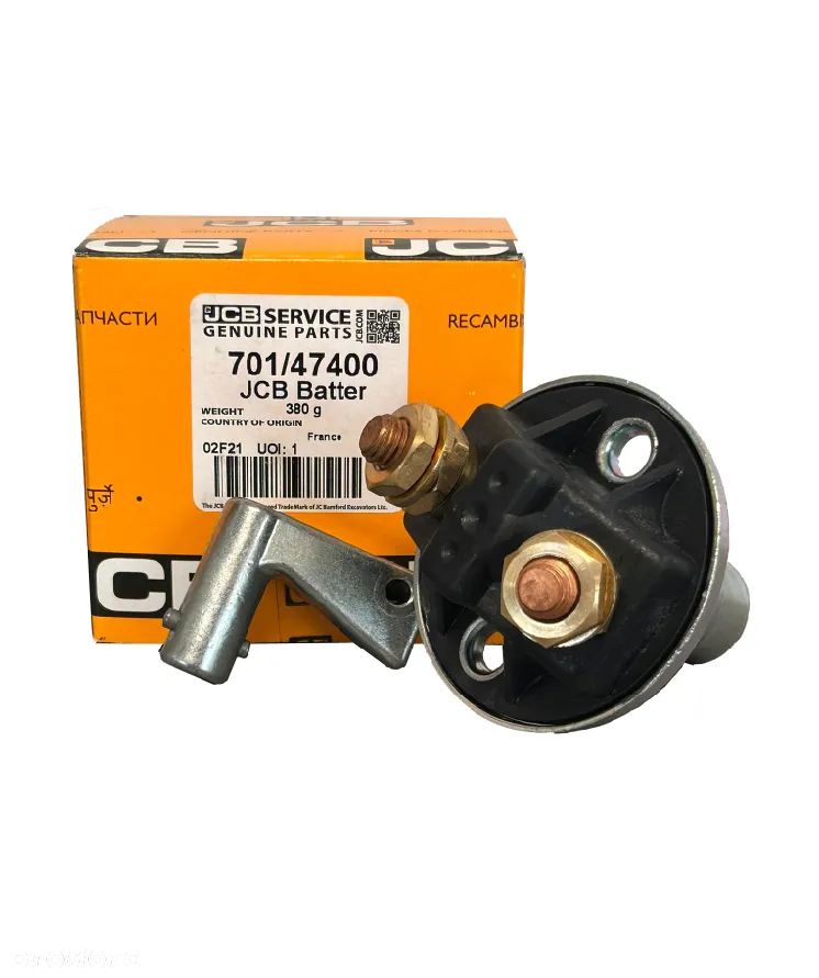 WŁĄCZNIK MASY / PRĄDU JCB 701/47400 ORG + kluczyk - 3