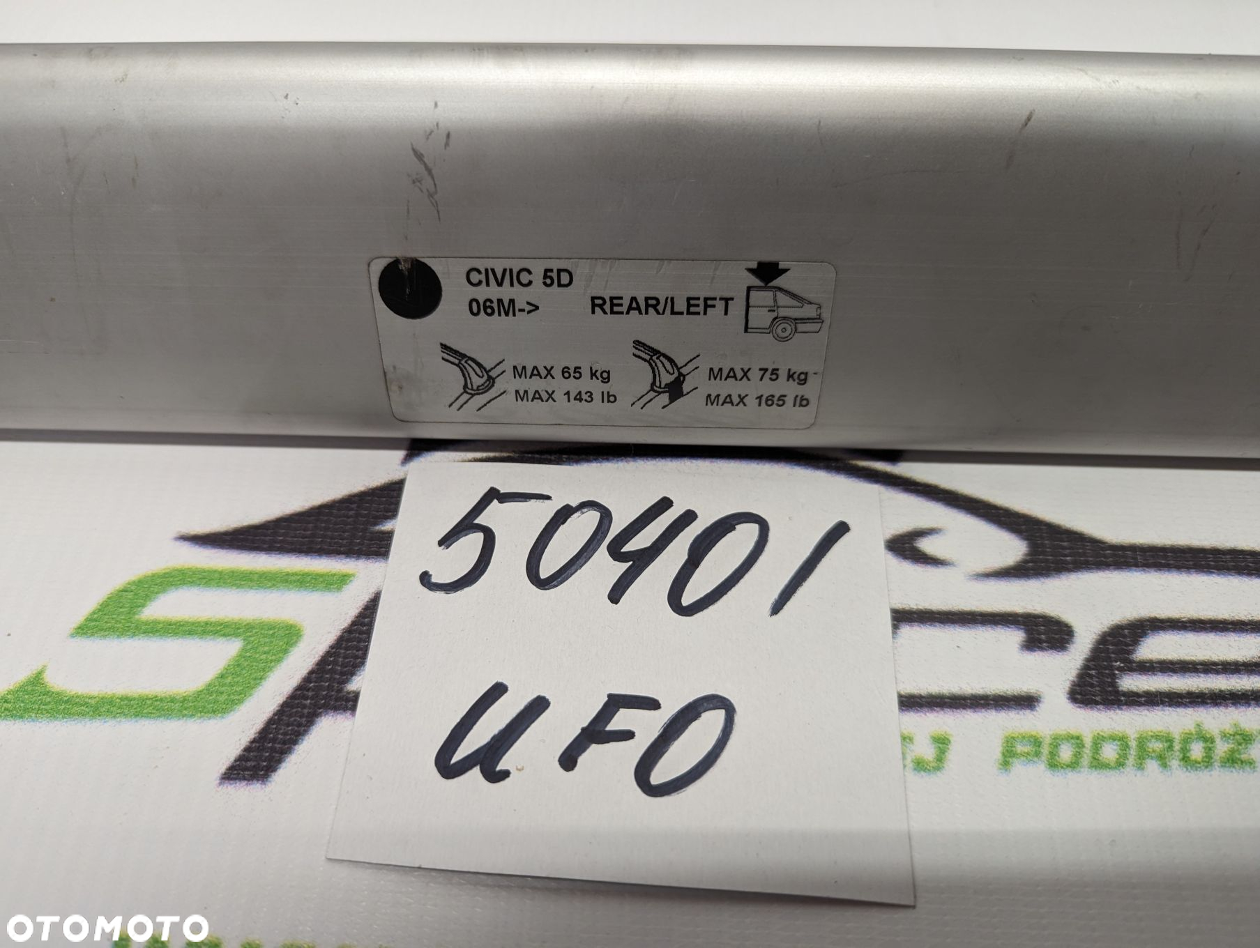 Bagażnik dachowy belki poprzeczki Honda Civic 8 hatchback - 6