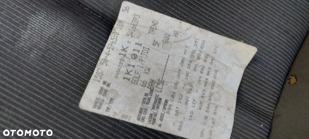 VW GOLF 5 1.9TDI ""BRU"" WSZYSTKIE CZĘŚCI - 25