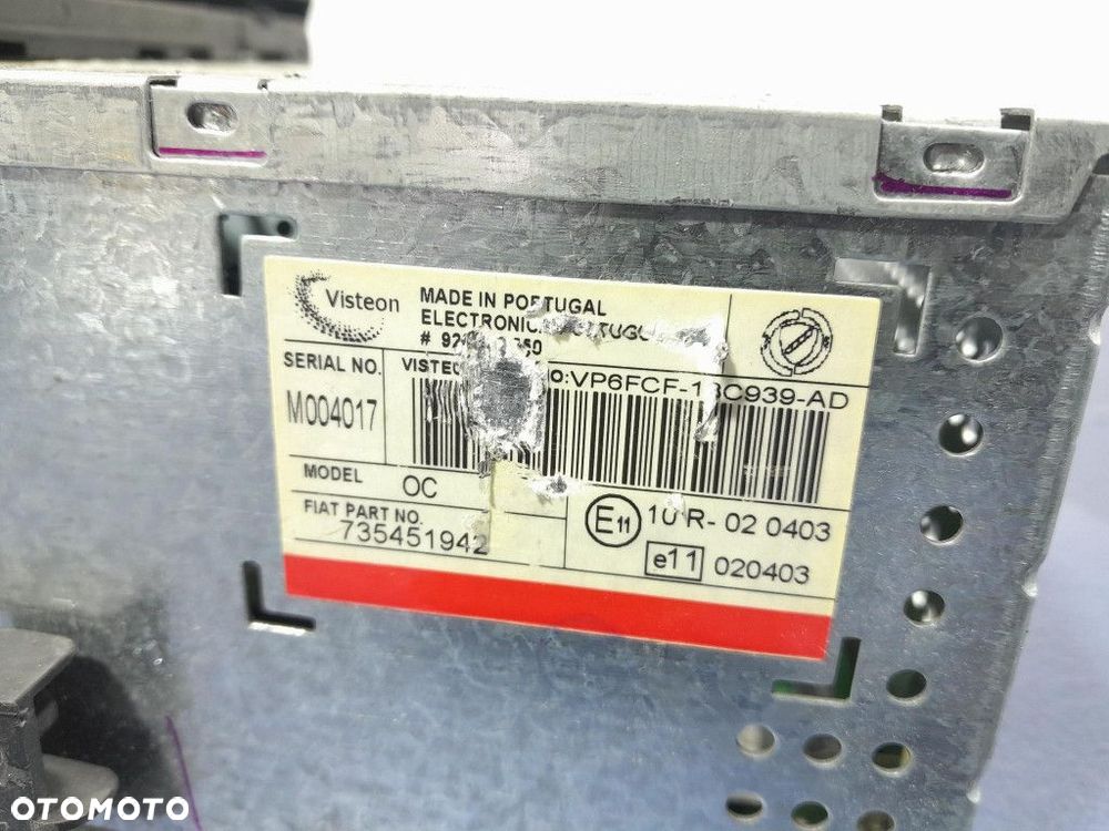 FIAT BRAVO II 07- RADIO CD FABRYCZNE 735451942 - 9