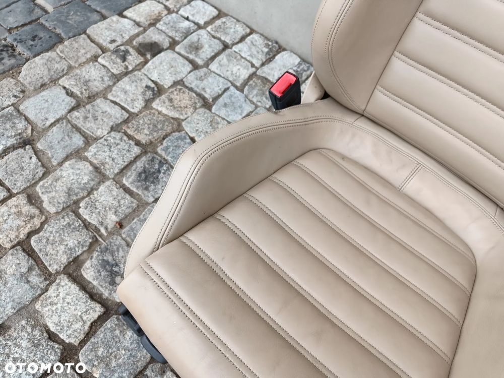 Fotel Kierowcy Lewy VW Passat B7 Przedni Przód Skóra - 4