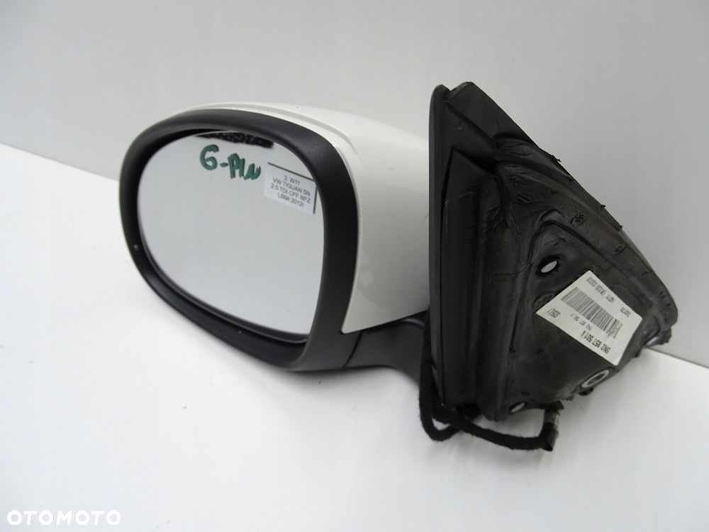 LUSTERKO ZEWNĘTRZNE LEWE PRZÓD VW TIGUAN 5N LB9A 6 PIN 11-16R - 2